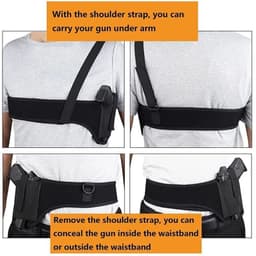image-Tactical Concealed Carry Shoulder Waist Pistol Hand Gun Holder Holster