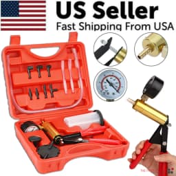 image-Hand Held Vacuum Pressure Pump Tester Set Brake Fluid Bleeder Bleeding