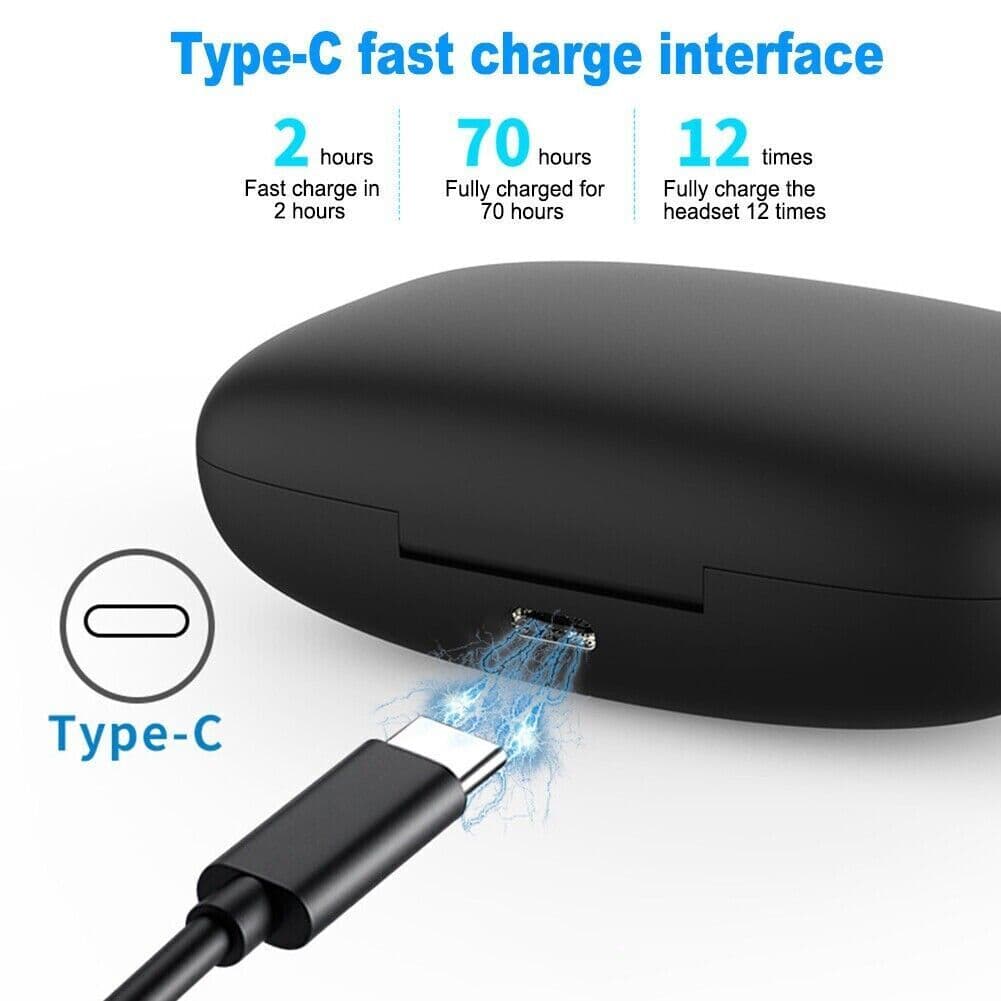 image-Bluetooth Headset TWS 5.0 Wireless Earphones Earbuds Headphones Stereo