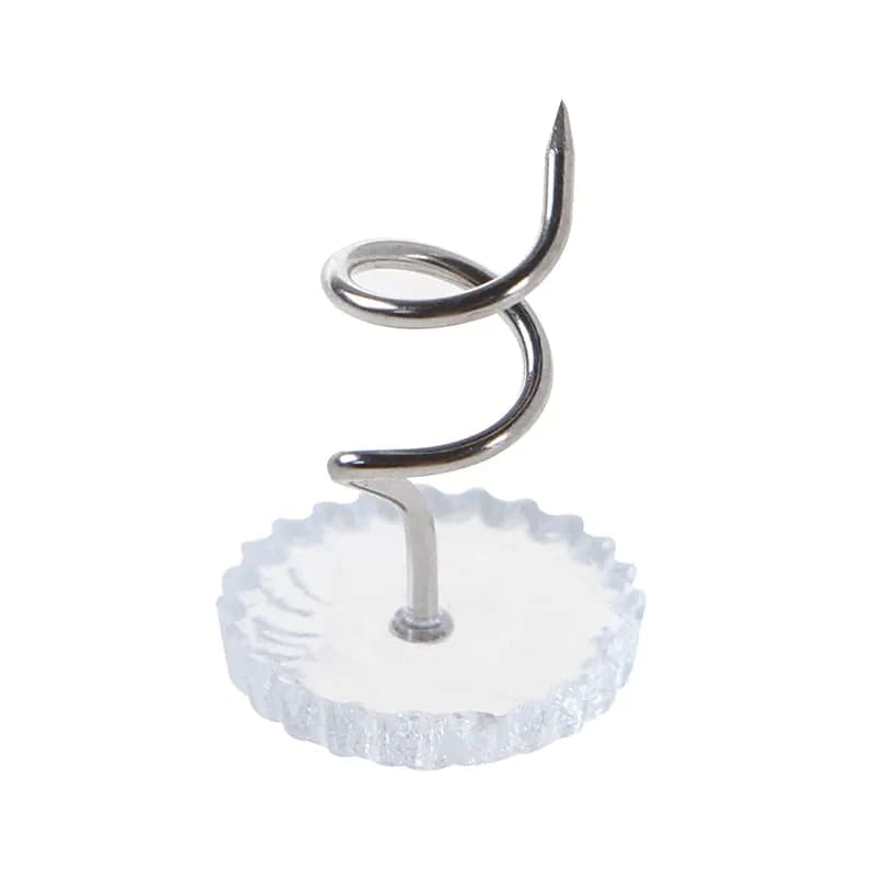 image-50 Pcs Upholstery Tacks Headliner Pins Clear Heads Twist Bed Fabric
