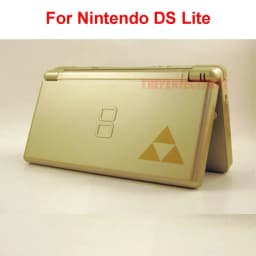 image-Replacement Housing for Nintendo DS Lite Glass Lens Shell Gold Zelda