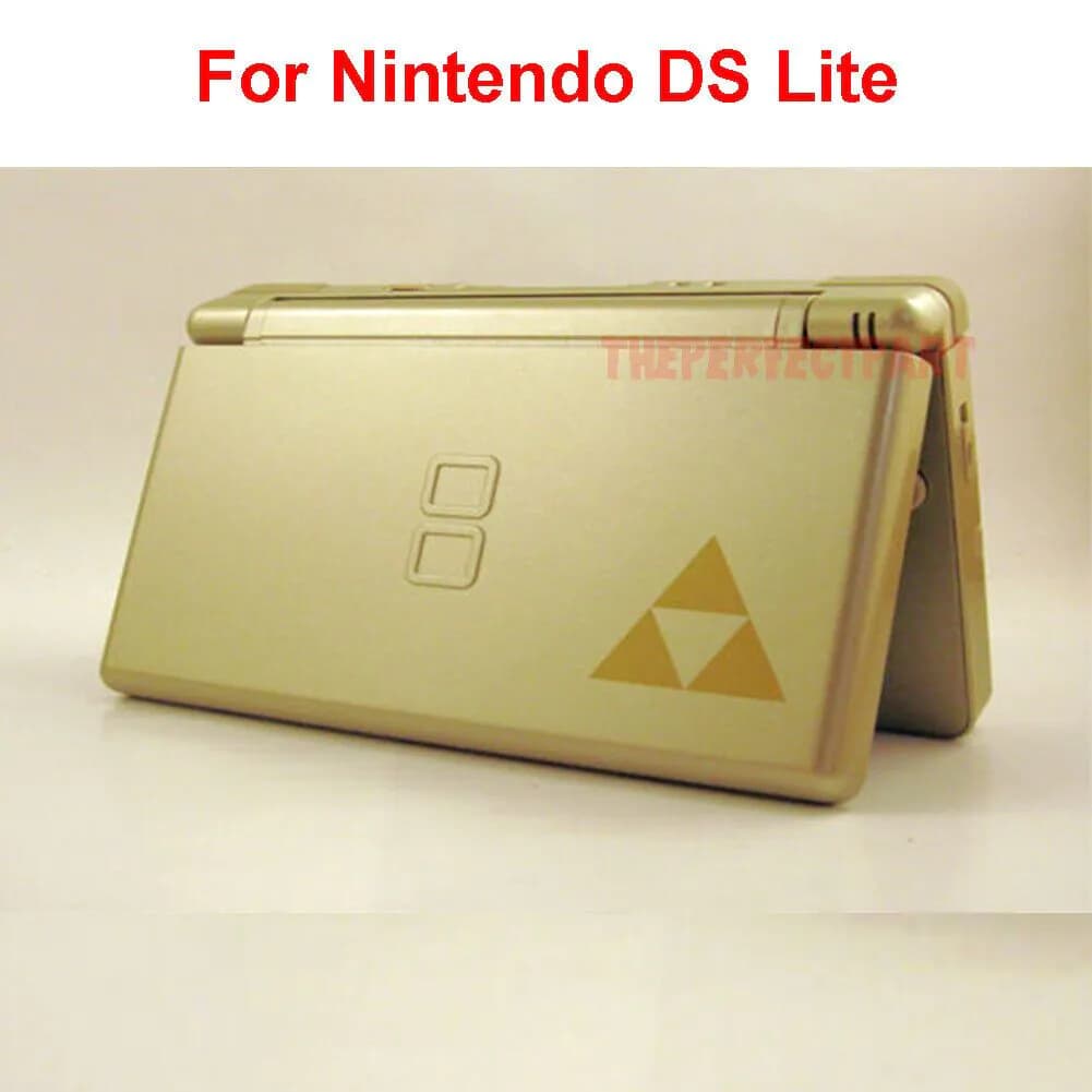image-Replacement Housing for Nintendo DS Lite Glass Lens Shell Gold Zelda