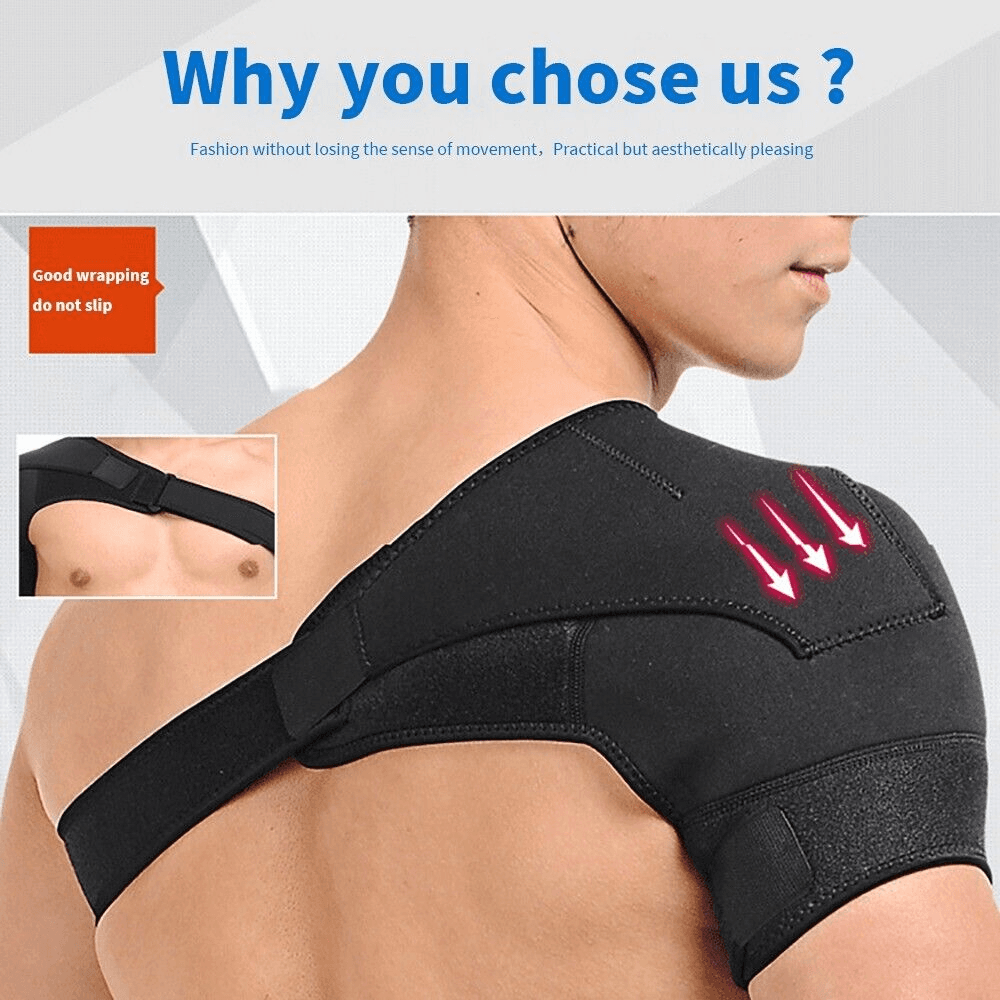 image-Shoulder Brace Support Compression Sleeve Torn Rotator Cuff AC Joint