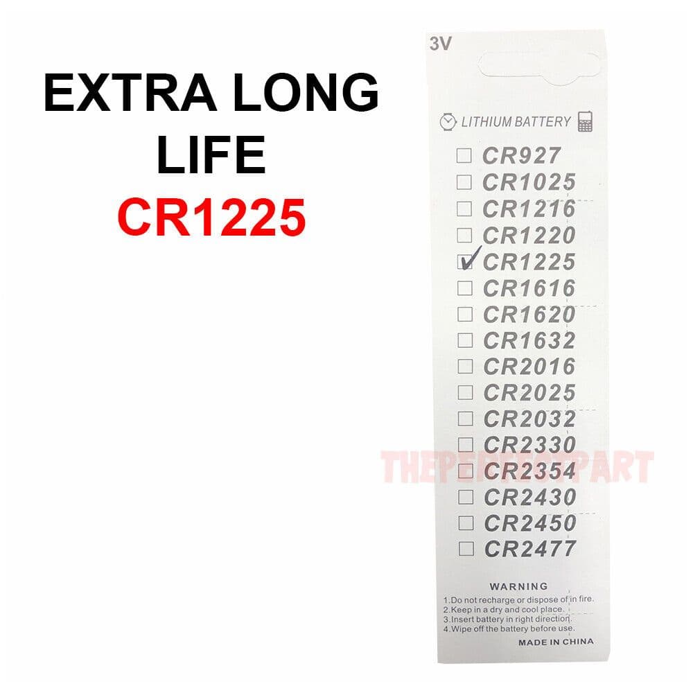 image-5 PCS New Lithium Battery 3V CR1225 /CR 1225 Button Cell Watch EXTRA