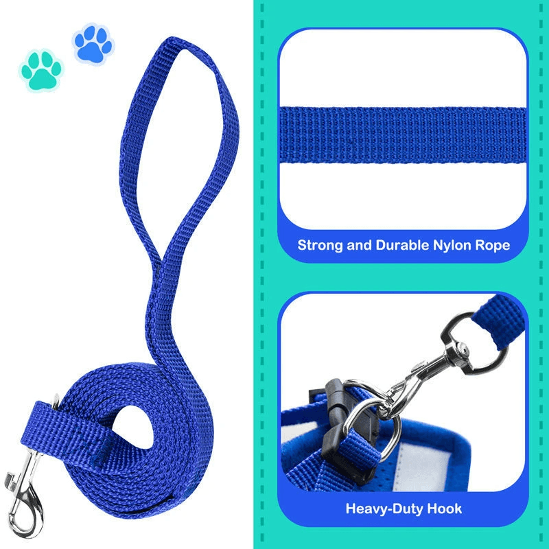 image-Cat Dog Pet Harness Adjustable Control Vest Dogs Reflective S M L XL