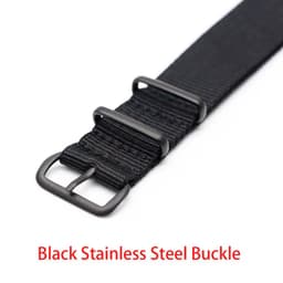 image-18mm 20mm 22mm Durable Military Woven Nylon Wrist Watch Band Quick