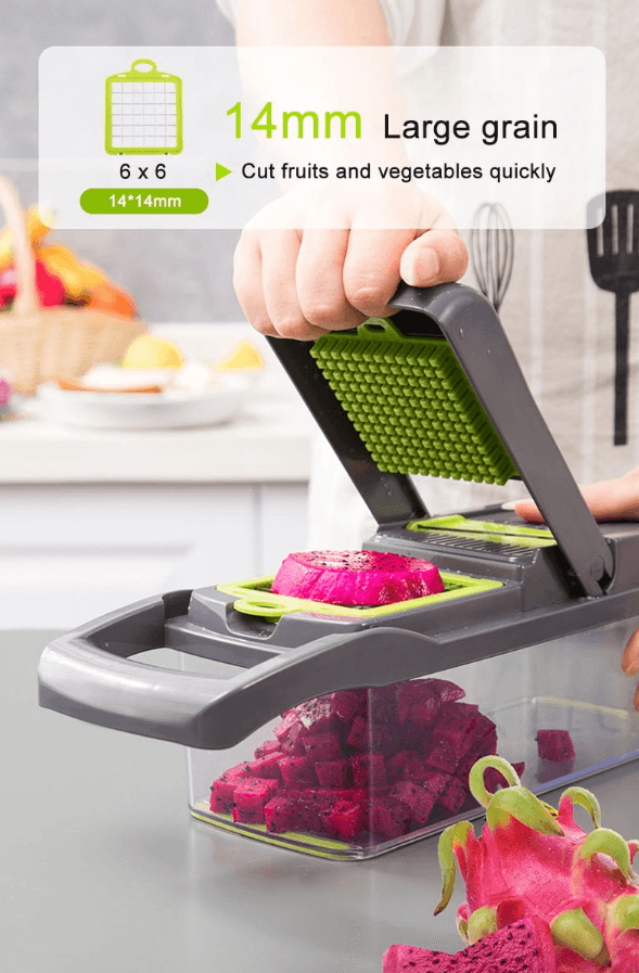 image-15-In-1 Vegetable Fruit Chopper Cutter Food Onion Veggie Dicer Slicer