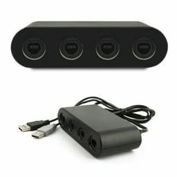 image-GameCube Controller Adapter 4 Port For Nintendo Switch Wii U & PC USB