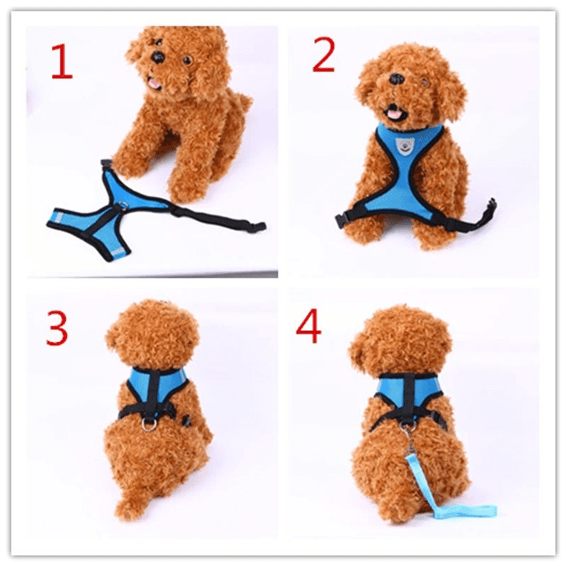 image-Cat Dog Pet Harness Adjustable Control Vest Dogs Reflective S M L XL