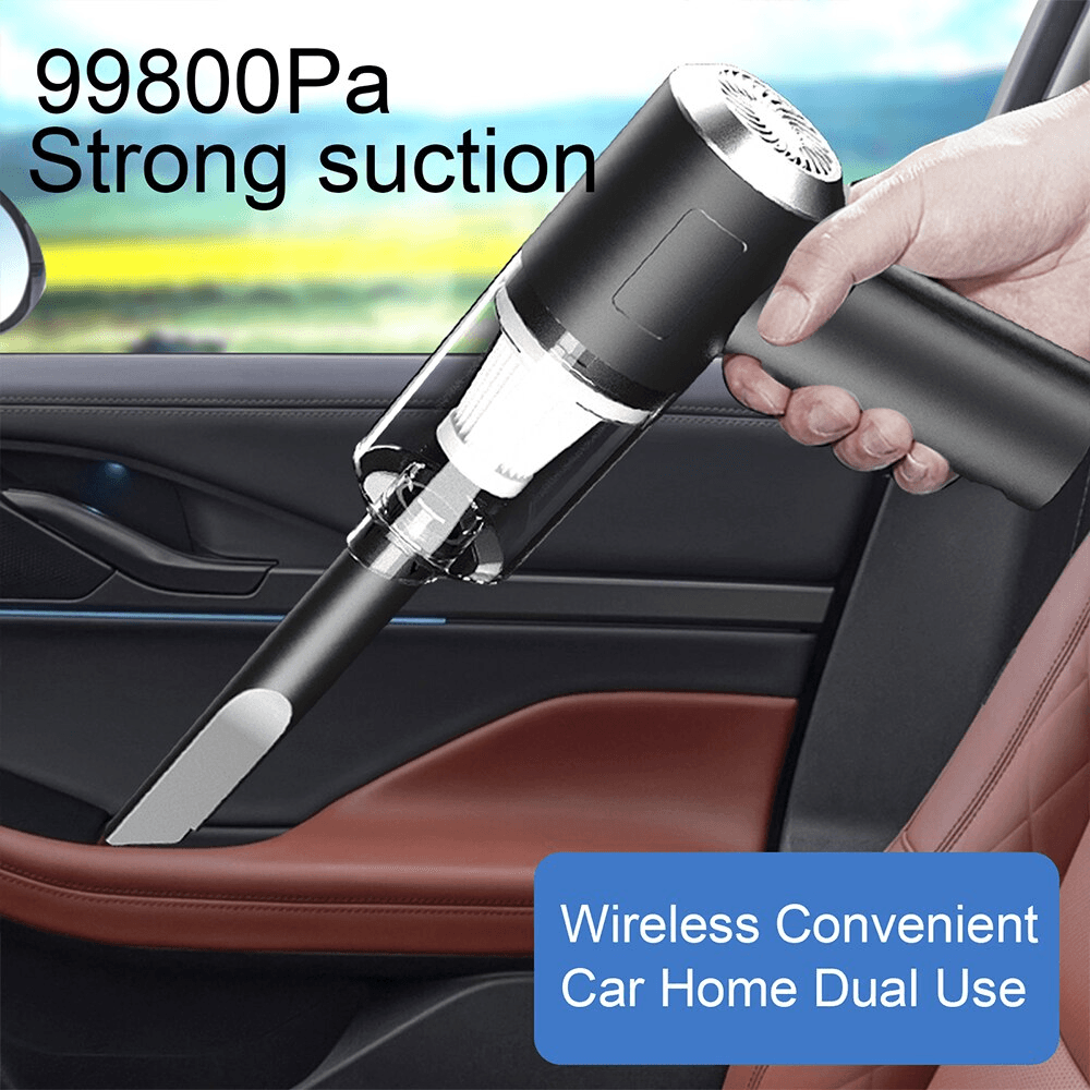 image-120W Cordless Handheld Vacuum Cleaner Small Mini Portable Car Auto