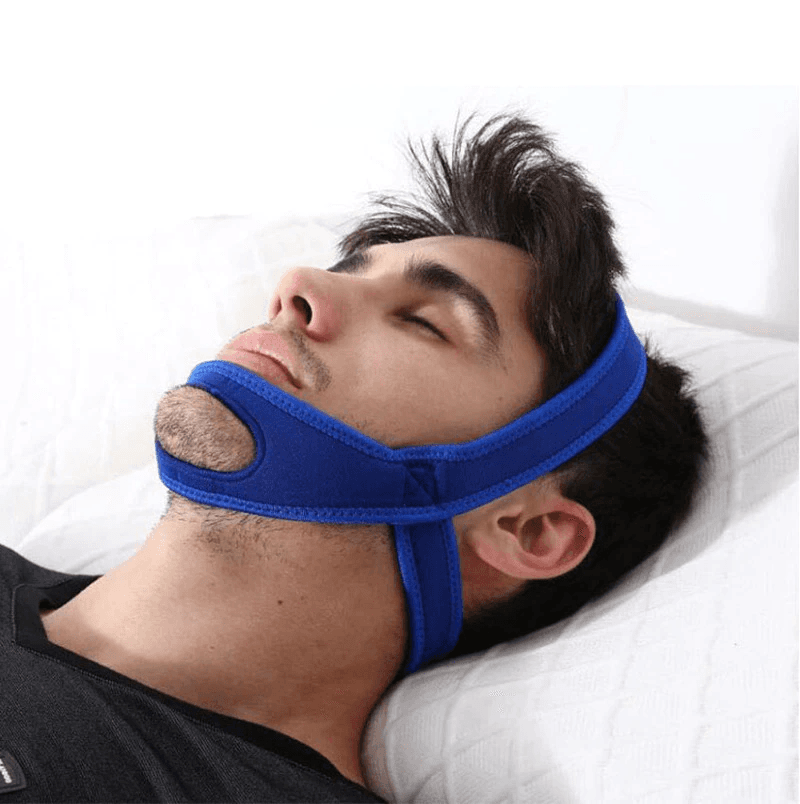 image-Snore Stop Anti Snoring Chin Strap Sleep Apnea Belt Snoreless Sleep