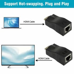 image-4K 1080P HDMI Extender to RJ45 Over Cat 5e/6 Network LAN Ethernet
