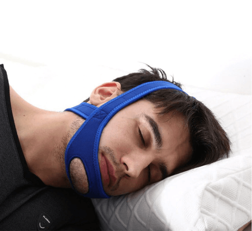 image-Snore Stop Anti Snoring Chin Strap Sleep Apnea Belt Snoreless Sleep