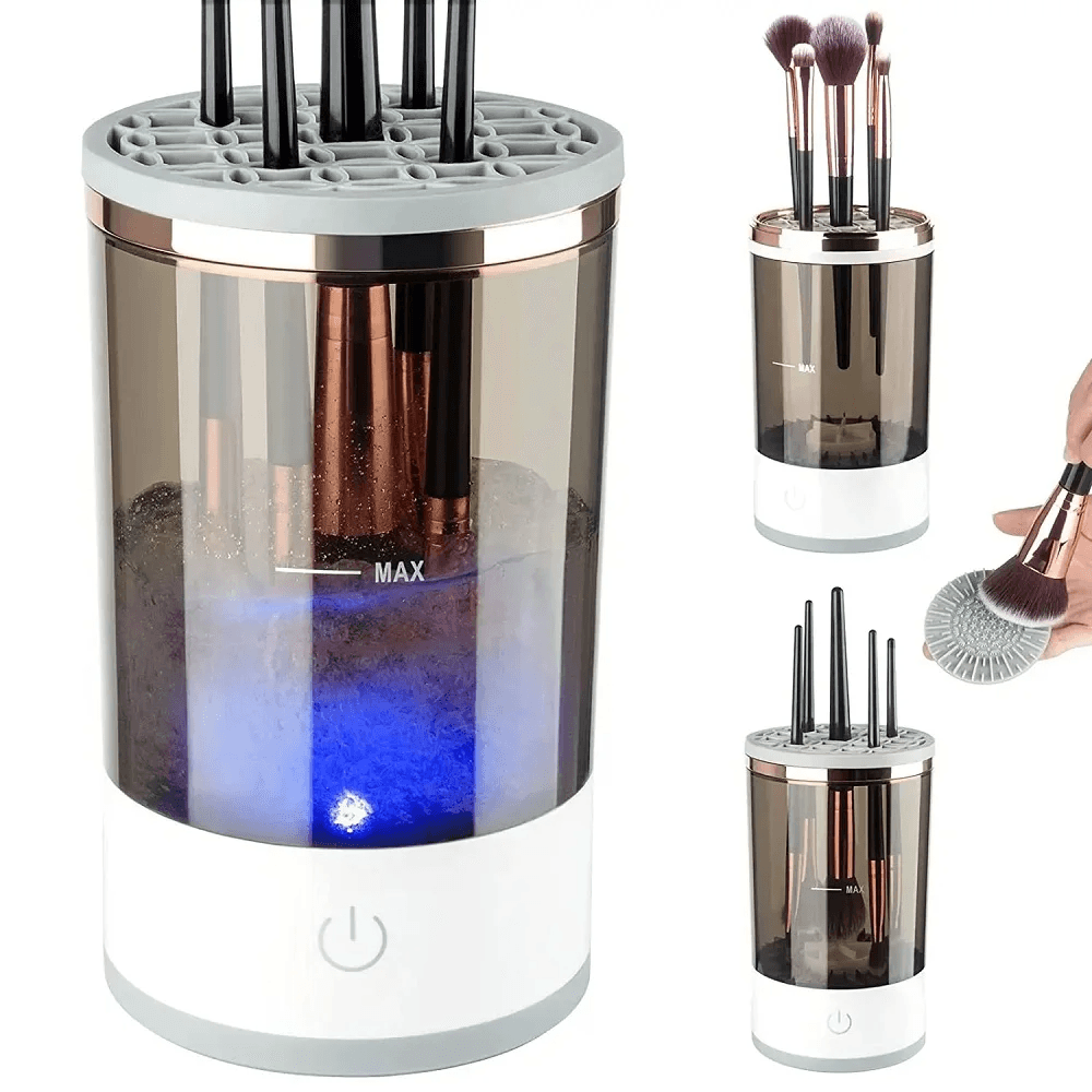image-Automatic Brush Cleaner Electric Makeup Brush Cleaning Machine Fast