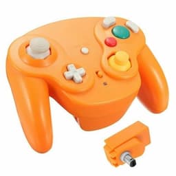 image-Wireless Game Controller With Adapter For Original Gamecube Retro