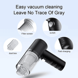 image-120W Cordless Handheld Vacuum Cleaner Small Mini Portable Car Auto
