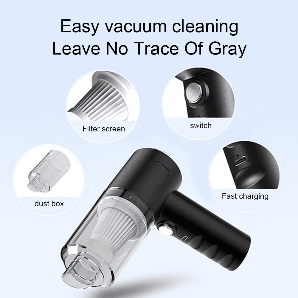 image-120W Cordless Handheld Vacuum Cleaner Small Mini Portable Car Auto