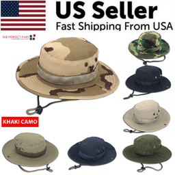 image-Boonie Bucket Hats Outdoor Fishing Hunting Wide Brim Mesh Camo Safari