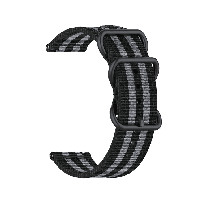 image-18mm 20mm 22mm Durable Military Woven Nylon Wrist Watch Band Quick