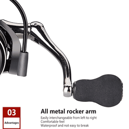 image-12BB Metal Spinning Fishing Reel 5.2:1 Freshwater Saltwater Left Right