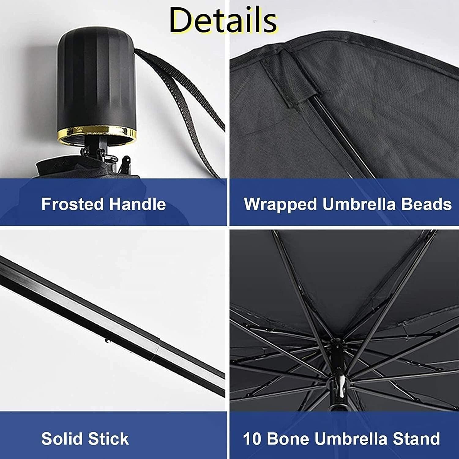 image-51" Car Windshield Sun Shade Foldable Umbrella Front Window Cover