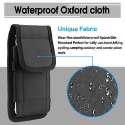 image-Vertical Cell Phone Holster Pouch Wallet Case With Belt Clip For