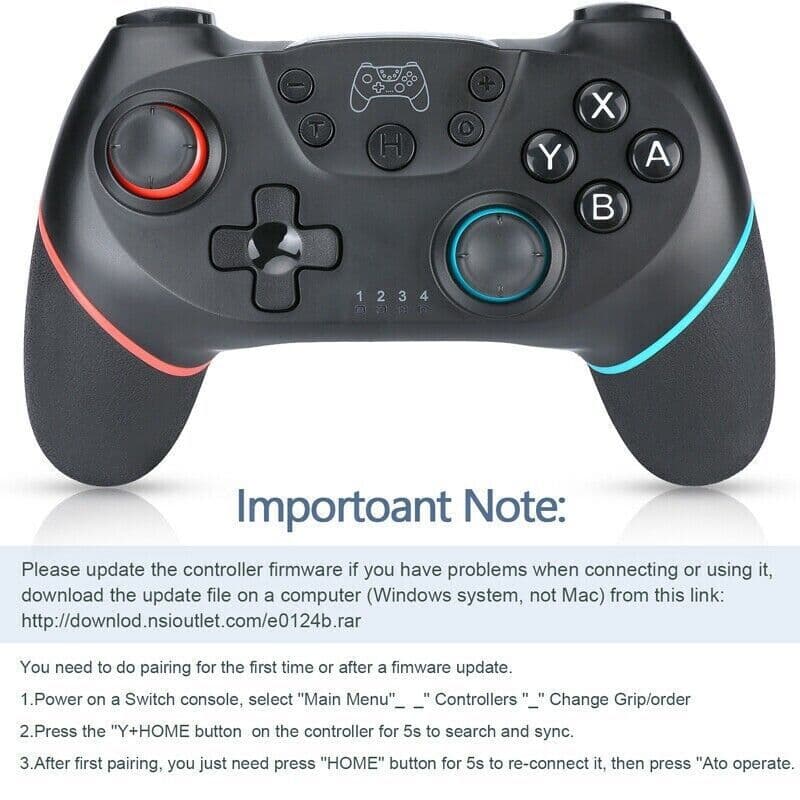 image-Wireless Pro Controller Gamepad For Nintendo Switch Joypad Joystick