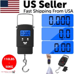 image-Portable Fish Scale Travel LCD Digital Hanging Luggage Electronic