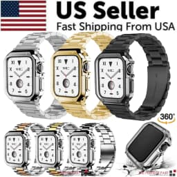 image-Stainless Steel For Apple Watch iWatch Band 8 7 6 5 4 3 2 SE