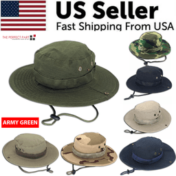 image-Boonie Bucket Hats Outdoor Fishing Hunting Wide Brim Mesh Camo Safari