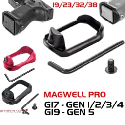 image-Anodized Aluminum Flared Magwell For Glock 19/17/22/24/31/34/35/37 Gen