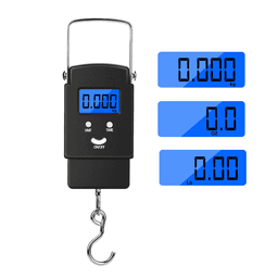 image-Portable Fish Scale Travel LCD Digital Hanging Luggage Electronic