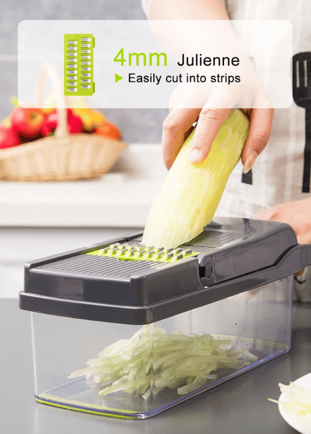 image-15-In-1 Vegetable Fruit Chopper Cutter Food Onion Veggie Dicer Slicer