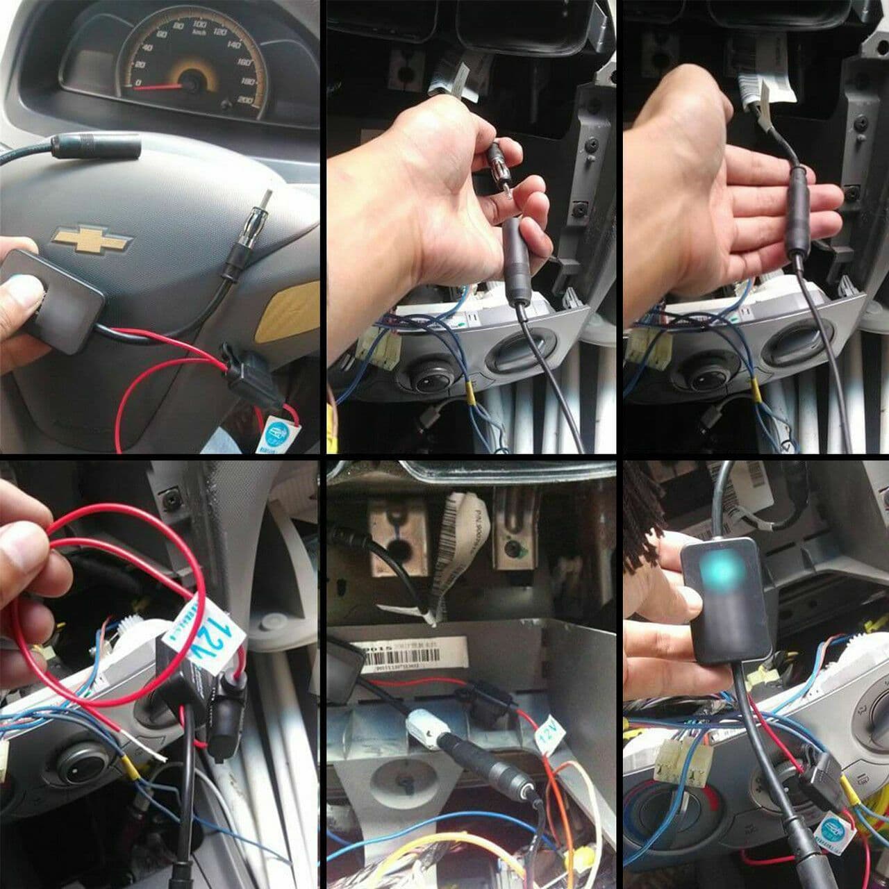 image-Car Auto Stereo FM & AM Radio Signal Antenna Aerial Signal Amp