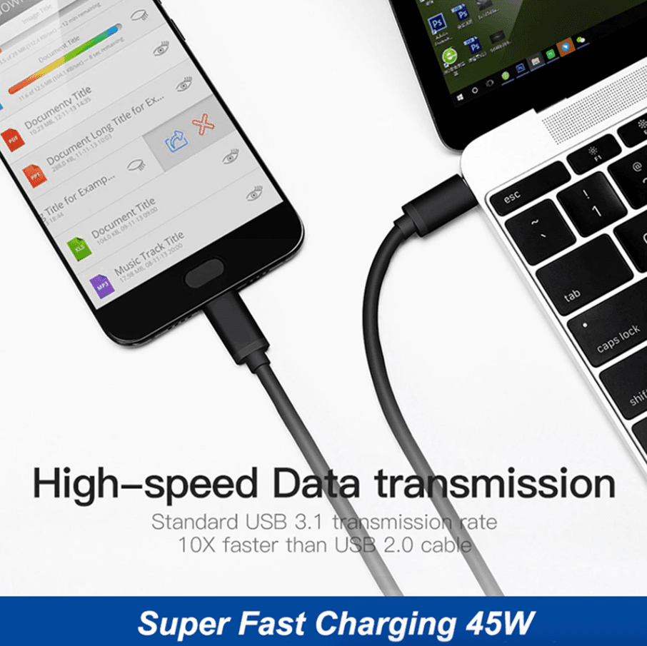 image-45W USB-C Super Fast Wall Charger 10FT Cable For Samsung Galaxy S20