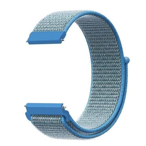 image-20mm 22mm Woven Nylon Sport Loop Watch Band Strap Quick Release Spring