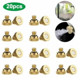image-20x Brass Misting Nozzles Mister Sprinkler Outdoor Cooling System