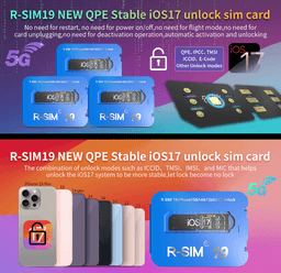 image-R-SIM19 NEW QPE Stable Unlock SIM Card For iPhone 15 Plus 14 13 Pro