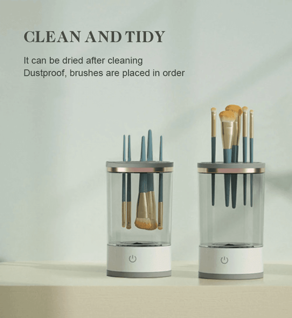 image-Automatic Brush Cleaner Electric Makeup Brush Cleaning Machine Fast