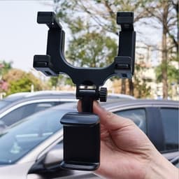 image-Universal 360 Rotation Car Rear View Mirror Mount Stand GPS Cell Phone