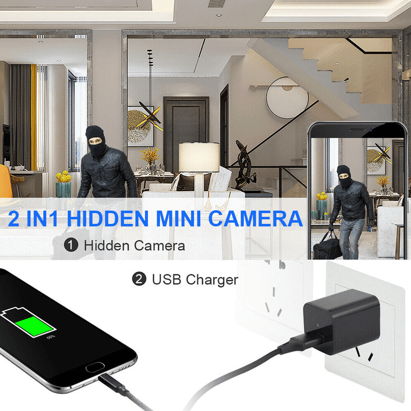 image-Mini Hidden Camera Home Security Nanny Cam Full HD 1080P DVR Night