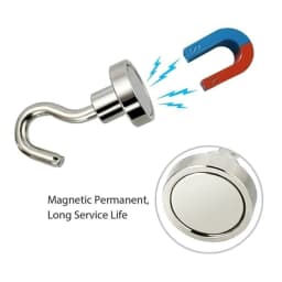 image-10 Pack Dia Strong Magnetic Hook Hanger N52 Neodymium Clamping Magnet