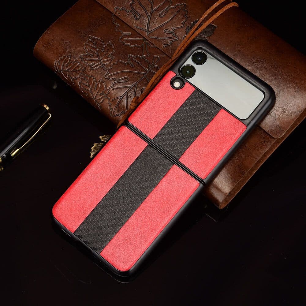 image-For Samsung Galaxy Z Flip 3 5G Slim Folding Leather Shockproof Phone