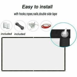 image-Portable Foldable Projector Screen 16:9 HD Outdoor Home Cinema Theater
