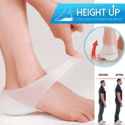 image-Concealed Footbed Enhancers Invisible Height Increase Silicone Insoles