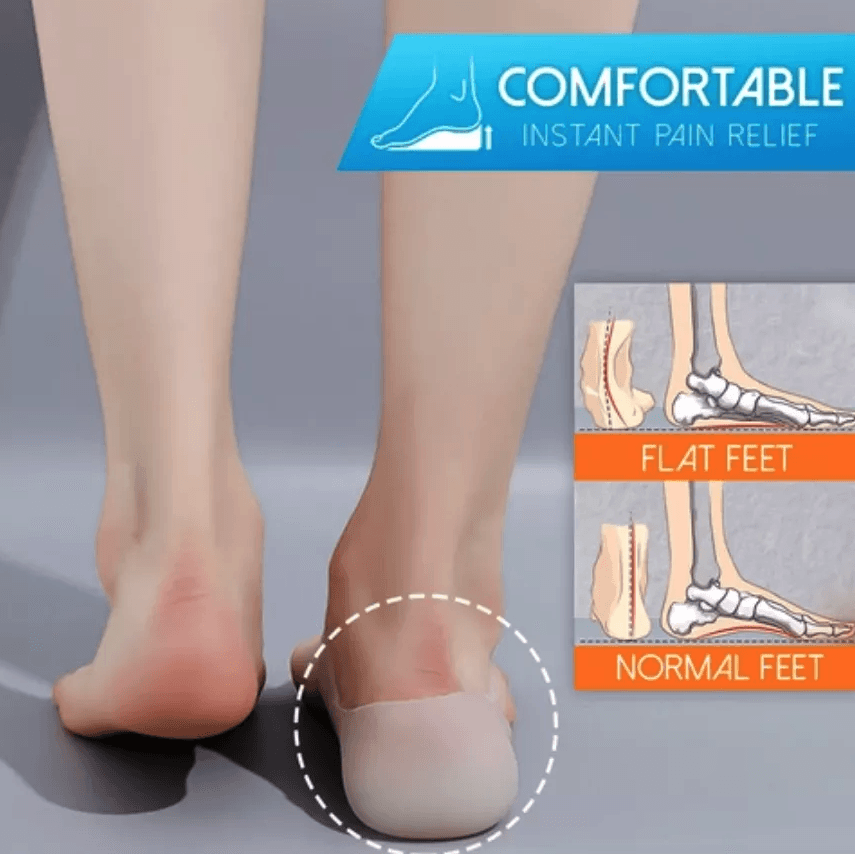image-Concealed Footbed Enhancers Invisible Height Increase Silicone Insoles