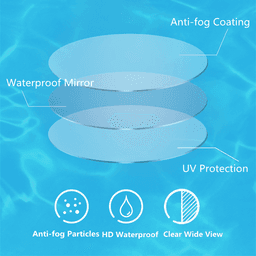 image-Clear Comfortable Swimming Goggles UV- Anti-Fog Swim Glasses Mirror