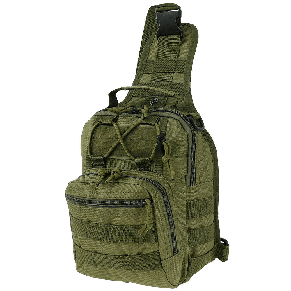 image-Mens Backpack Tactical Sling Shoulder Bag Molle Travel Chest Pack