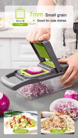 image-15-In-1 Vegetable Fruit Chopper Cutter Food Onion Veggie Dicer Slicer