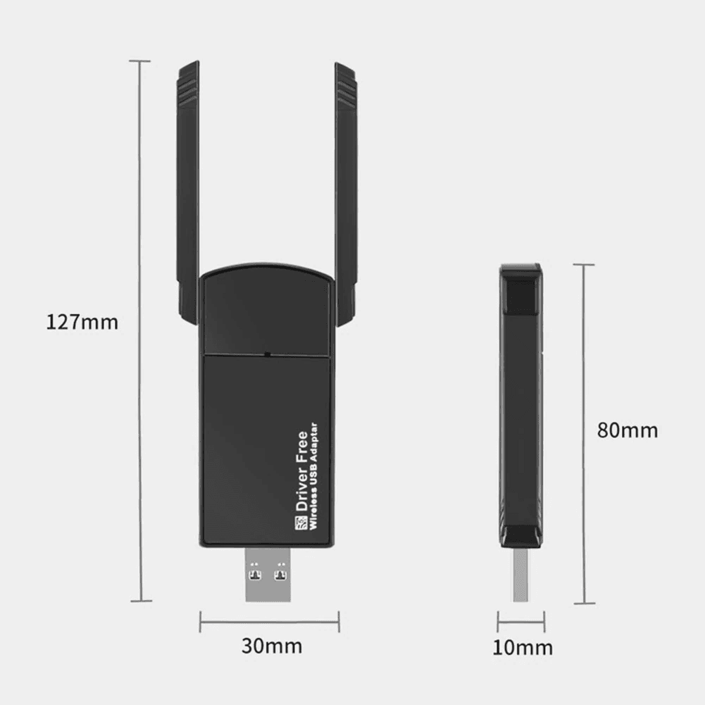 image-USB 3.0 Wireless WIFI Adapter 1300Mbps Long Range Dongle Dual Band